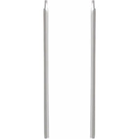 14K White Vertical Bar Earrings 2