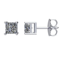 14K White 1 CTW Diamond Earrings 1