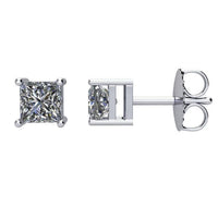 14K White 3/4 CTW Diamond Earrings 1