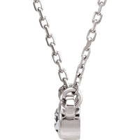 14K White 1/4 CTW Diamond 18" Necklace 2