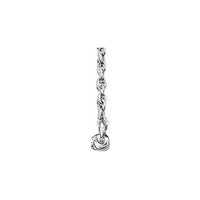 14K White 1/6 CTW Diamond Bar 18" Necklace 2