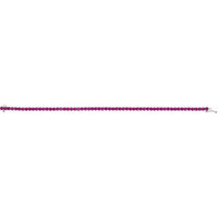 14K White Lab-Grown Ruby Line 7.25" Bracelet 3