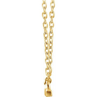 14K Yellow 18x1.5 mm Petite Bar 16-18" Necklace 2