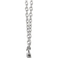 14K White 18x1.5 mm Petite Bar 16-18" Necklace 2