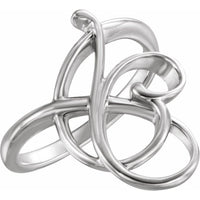 14K White Freeform Ring 1