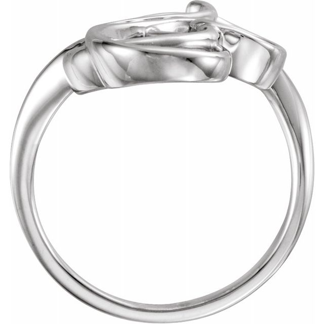 14K White Freeform Ring 2