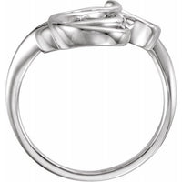 14K White Freeform Ring 2