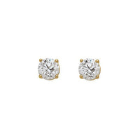 14K Yellow 2 CTW Diamond Stud Earrings 2