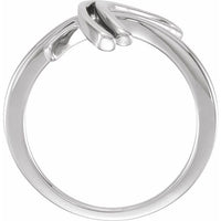 14K White 20.9 mm Freeform Ring 2