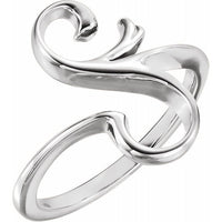 14K White Freeform Ring 1