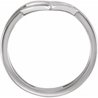 Sterling Silver Double Row "V" Ring 2