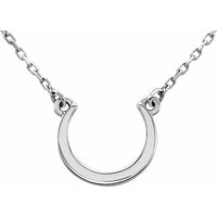 Sterling Silver Crescent 18" Necklace 1