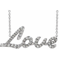 14K White 1/4 CTW Diamond 18" Necklace 1