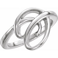 14K White Freeform Ring 1