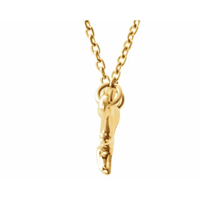14K Yellow Branch Bar 16-18" Necklace 2