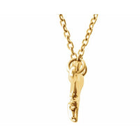 14K Yellow Branch Bar 16-18" Necklace 2