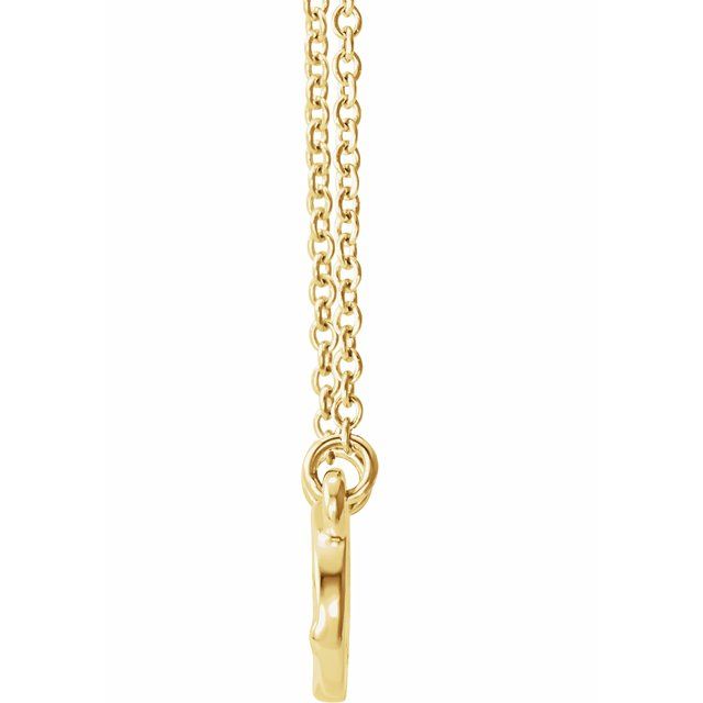 14K Yellow Infinity-Inspired Knot Design 18" Necklace 2