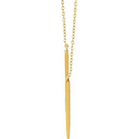 14K Yellow "V" 16-18" Necklace 2