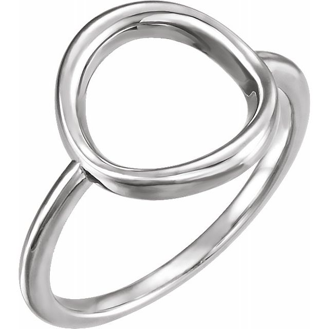 Sterling Silver Circle Ring 1