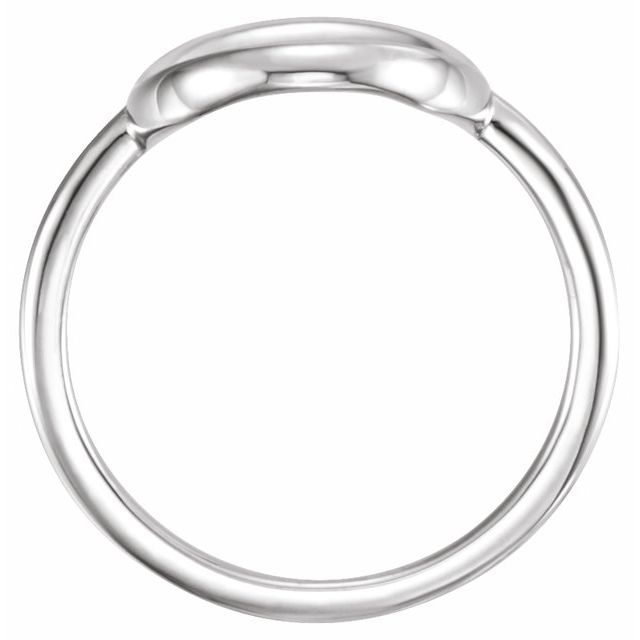Sterling Silver Circle Ring 2
