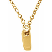14K Yellow Arrow 16"-18" Necklace 2