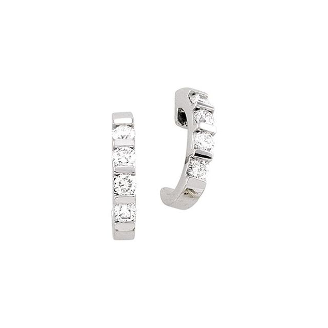 Bar Set J-Hoop Earrings 1