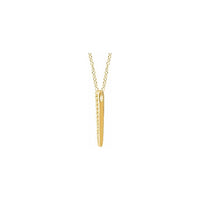14K Yellow 1/4 CTW Diamond Graduated 16-18" Bar Necklace 2