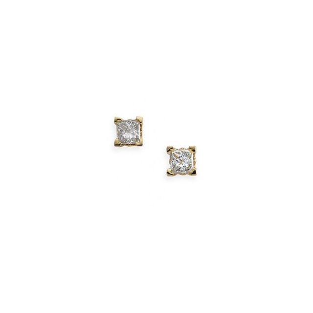 14K Yellow 1/3 CTW Diamond Earrings 2