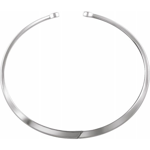 14K White 1/6 CTW Diamond Hinged Cuff Bracelet 4