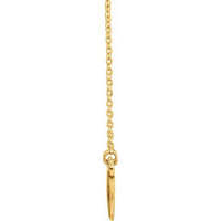 14K Yellow Shark Tooth 16-18" Necklace 2