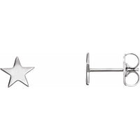 Sterling Silver Star Earrings 1