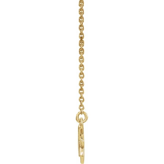 14K Yellow .04 CTW Diamond Star 16-18"  Necklace 2