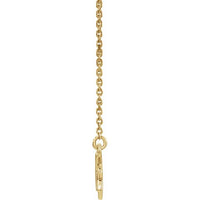 14K Yellow .04 CTW Diamond Star 16-18"  Necklace 2