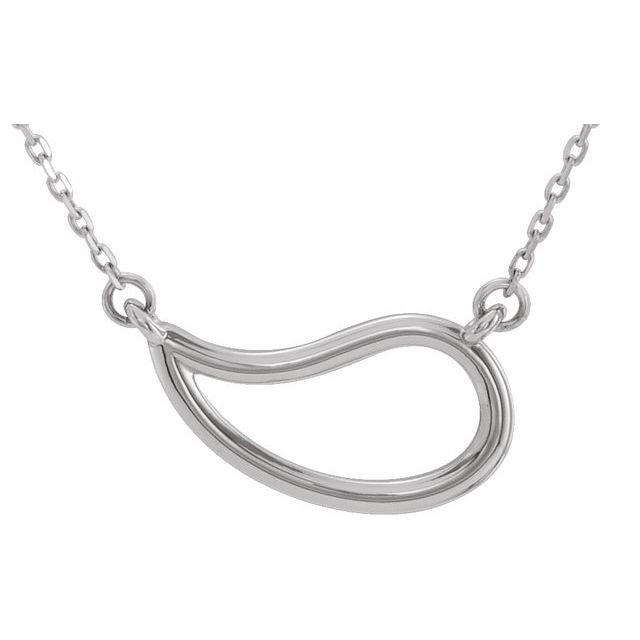 Sterling Silver Decorative 18" Necklace 1