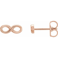 14K Rose Infinity-Inspired Earrings 1