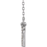 14K White 1/6 CTW Diamond 18" Necklace 2