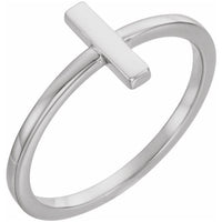 Sterling Silver Bar Ring 1
