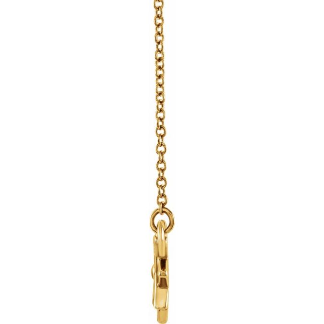 14K Yellow Star 16-18" Necklace 2