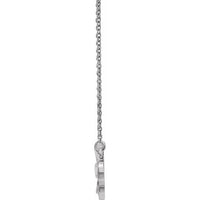 Sterling Silver 18" Clover Necklace 2