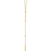 14K Yellow .06 CTW Diamond Bar 16-18" Necklace 2