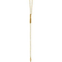 14K Yellow Geometric Y 16-18" Necklace 2