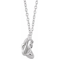 Sterling Silver Bow 18" Necklace 2