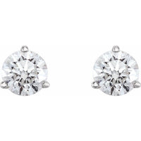 14K White 3/4 CTW Diamond Earrings 2