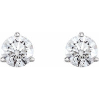 14K White 1/3 CTW Diamond Earrings 2