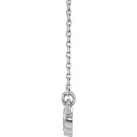 14K White  1/3 CTW Diamond Bezel-Set 16-18" Necklace 2