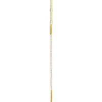 14K Yellow Triangle & Bar Y 16-18" Necklace 2