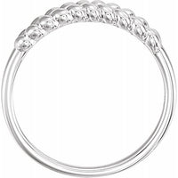 Sterling Silver Rope Ring 2