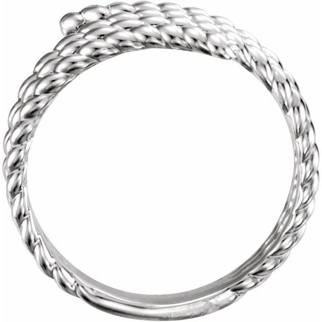 Sterling Silver Rope Ring 2