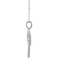 Sterling Silver Interlocking Circle 16-18" Necklace 2