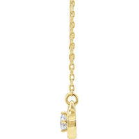 14K Yellow 1/10 CT Diamond Infinity-Inspired 16-18" Necklace 2
